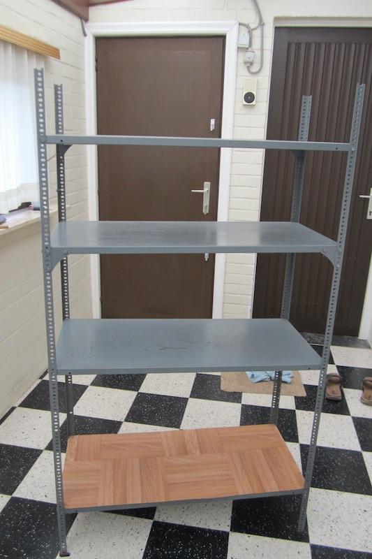 metalen stapelrekken met 4 elementen, Ophalen