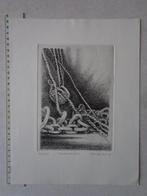 ets Maurice Van den Dries "Verbondenheid", Antiek en Kunst, Kunst | Etsen en Gravures, Ophalen of Verzenden
