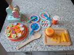 nr.142 - Houten speelset - eten, Kinderen en Baby's, Ophalen of Verzenden, Overige typen