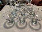 9 prachtige ijscouppen, Maison & Meubles, Cuisine | Vaisselle, Enlèvement, Comme neuf, Verre, Verre ou Verres
