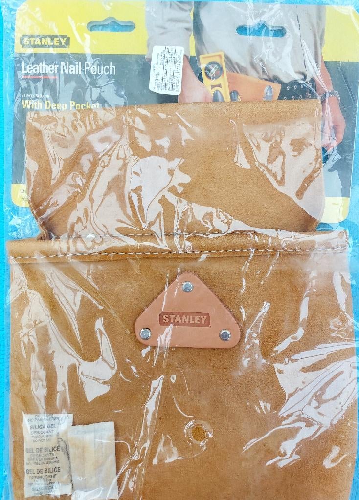 Lederen nagelzak- Stanley, Doe-het-zelf en Bouw, Ophalen of Verzenden, Nieuw