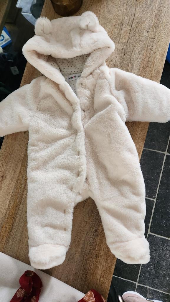 Minoti berenpakje - wit/crème 56-62 cm, Enfants & Bébés, Vêtements de bébé | Taille 56, Enlèvement