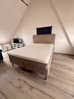 Boxspring IKEA, Beige, Comme neuf, Enlèvement, 200 cm