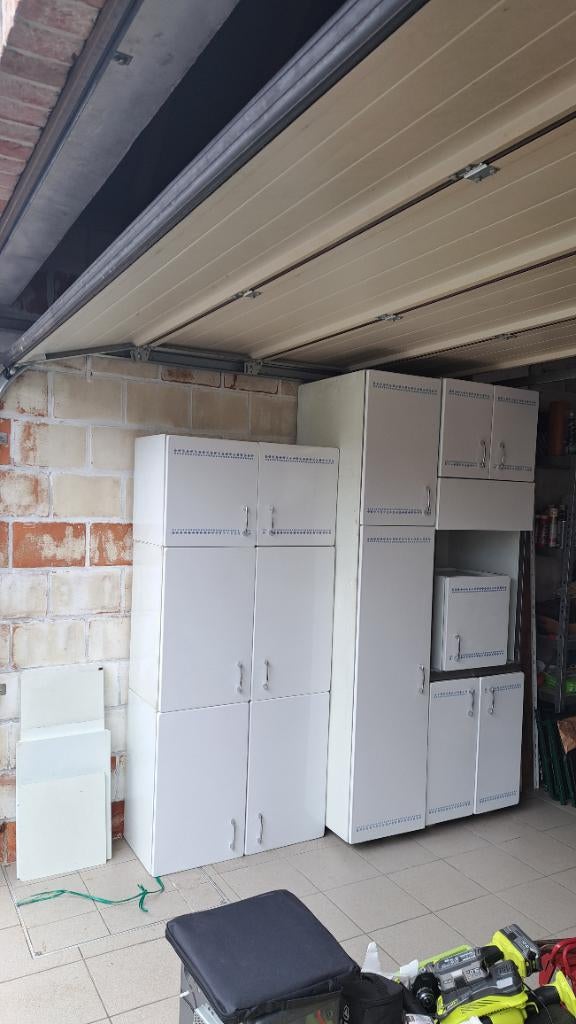 CRAHAIT vintage geëmailleerd plaatwerk keukenmeubilair, Antiek en Kunst, Ophalen