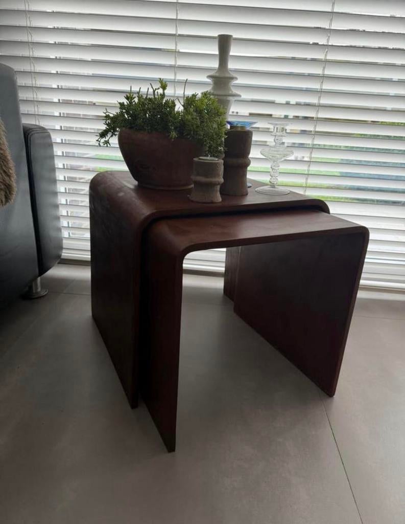 2 bijzet/salontafels, Ophalen, Gebruikt