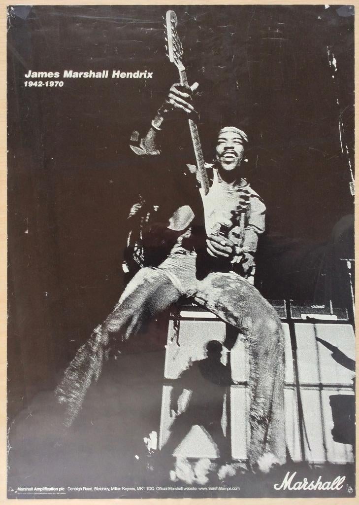 poster James Marshall Hendrix, Verzamelen, Posters, Ophalen of Verzenden, A1 t/m A3, Muziek, Rechthoekig Staand