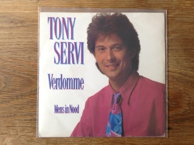 single tony servi, Cd's en Dvd's, Vinyl Singles, Beschermende buitenhoes, Fotohoes, Originele persing, Single, 1990 - 1999, Nederlandstalig