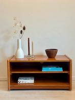 Vintage Deens teakhouten trolley tv-meubel, Huis en Inrichting, Ophalen, Zo goed als nieuw, Teakhout, Vintage Midcentury Deens