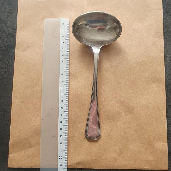 Christofle sauslepel – model America – verzilverd, Huis en Inrichting, Keuken | Bestek, Bestekset, Ophalen