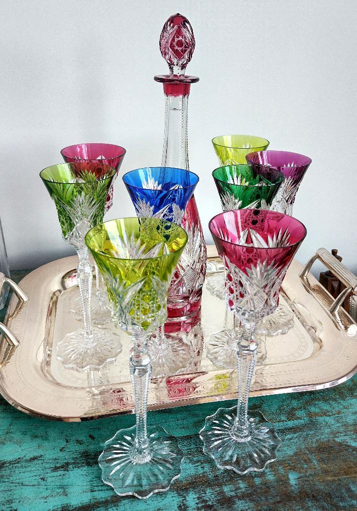 Val Saint Lambert SAVERNE rare ensemble complet, Antiquités & Art, Antiquités | Verre & Cristal, Enlèvement