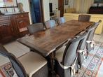 Salon eettafel +8 Vincent Sheppard stoelen+ kussens, Ophalen, Gebruikt