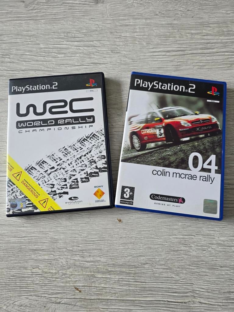Lot WRC + Colin McRae 04 PS2, Consoles de jeu & Jeux vidéo, Enlèvement ou Envoi, 2 joueurs, Comme neuf, Course et Pilotage
