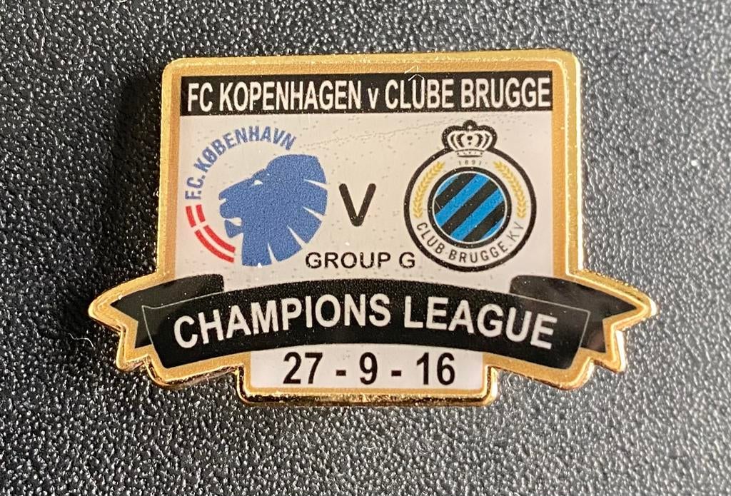 Épingle 2016 du FC Copenhague au Club de Bruges, Collections, Enlèvement ou Envoi, Comme neuf