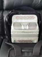 Accordéon chromatique, Musique & Instruments, Accordéons, Autres marques, Avec valise, Comme neuf, Enlèvement