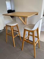 Ontbijttafel/keuken met bijpassende stoelen., 50 tot 100 cm, Modern, Zo goed als nieuw, Tot twee personen