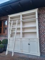 Massief houten boekenkast/bibliotheekkast GRATIS LEVERING, Ophalen, 200 cm of meer, Belgie, Met deur(en)