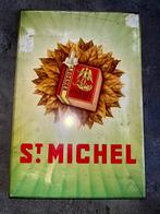 Sigarettes ST MICHEL bordje, Verzamelen, Merken en Reclamevoorwerpen, Ophalen, Gebruikt, Reclamebord