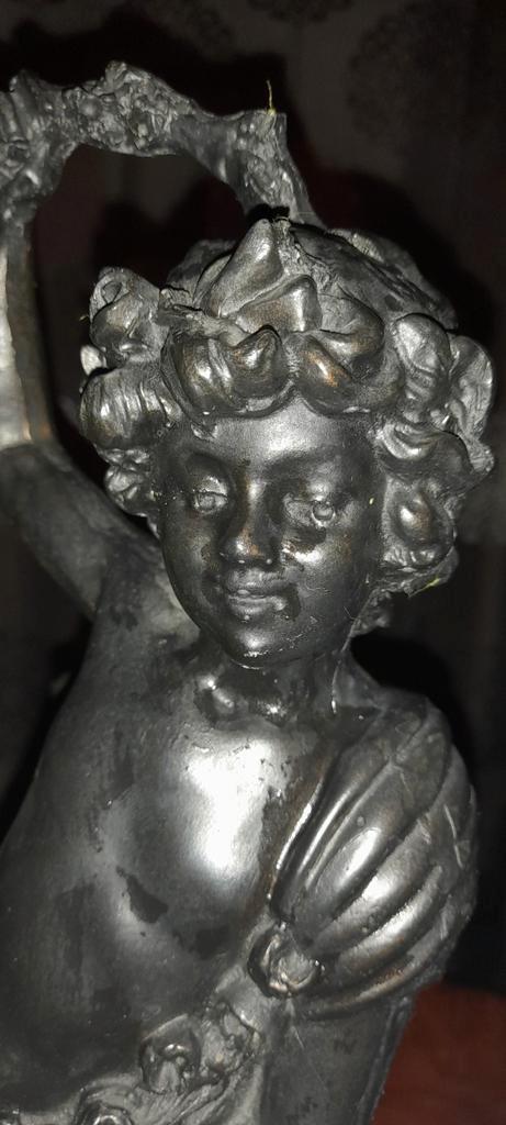 Cherubin Black Angel glimlachend naakt -Romantische kunststi, Antiek en Kunst, Kunst | Beelden en Houtsnijwerken, Ophalen