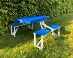 opvouwbare campingtafel met 4 zitbankjes, Verzenden, Campingtafel