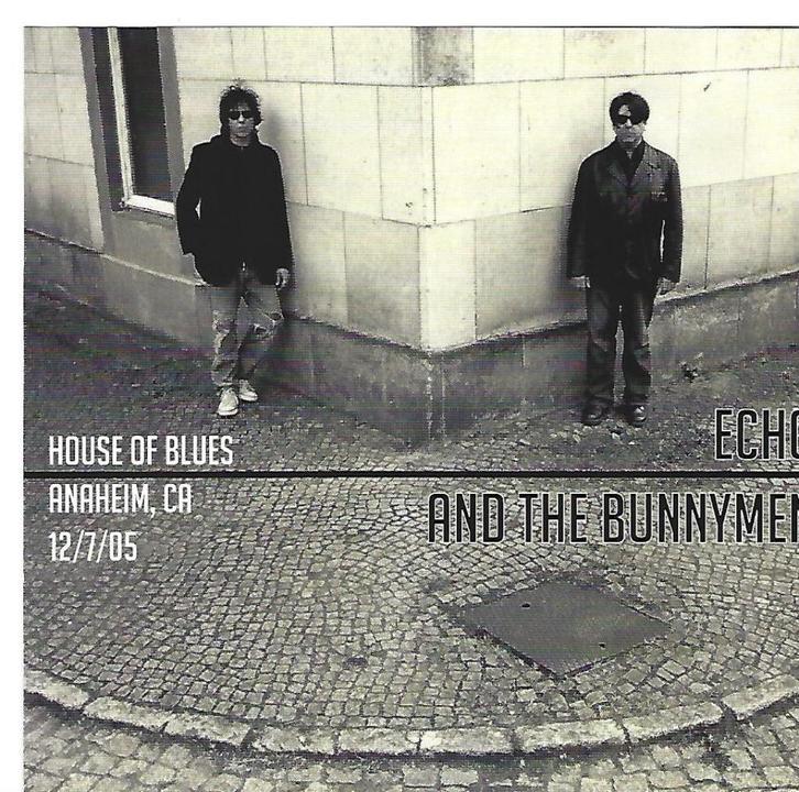 2 CD's Echo & The Bunnymen - House Of Blues Anaheim 2005, Cd's en Dvd's, Cd's | Pop, Zo goed als nieuw, 2000 tot heden, Verzenden