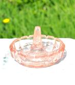 baguier en verre rose, Antiquités & Art, Antiquités | Verre & Cristal, Enlèvement ou Envoi