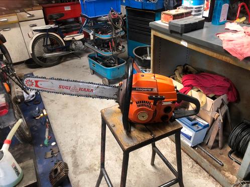 Husqvarna L65 tronçonneuse, Tuin en Terras, Hand-tuingereedschap, Gebruikt, Ophalen