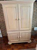 Compleet inboedel van licht white wash eiken / leder, Huis en Inrichting, Ophalen