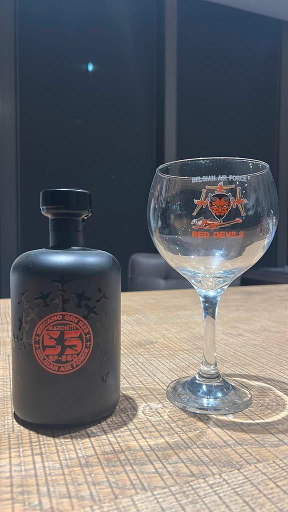 Gin red devils BAF, Verzamelen, Glas en Drinkglazen, Nieuw, Ophalen of Verzenden