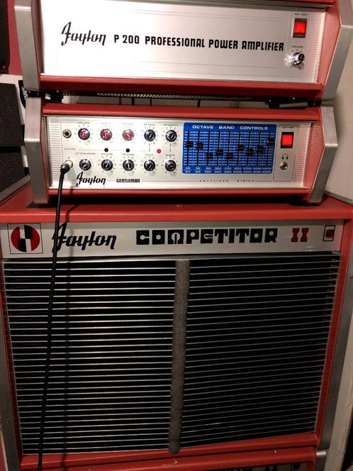 FAYLON GENTLEMAN+P200+COMPETITOR II+EL503 VINTAGE POWER!!, Muziek en Instrumenten, Versterkers | Bas en Gitaar, Gebruikt, Gitaar