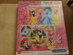 disney princessen puzzels 2x 60 stukken 5 j+, Ophalen, Meer dan 50 stukjes, Zo goed als nieuw, 6 jaar of ouder