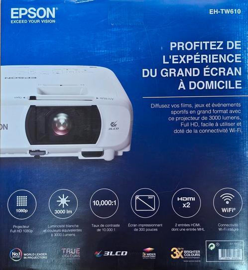 Projecteur Epson  EH-TW610, Audio, Tv en Foto, Beamers, Zo goed als nieuw, Ophalen of Verzenden