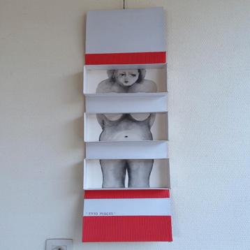 "Box Art". Kunst in doosvorm. Titel :  "Into Pieces". beschikbaar voor biedingen