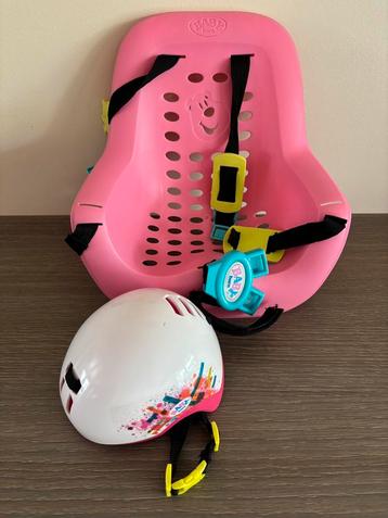 Baby Born fietsstoeltje en helm beschikbaar voor biedingen