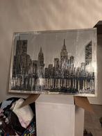 wandspiegel / wandprint met New York-skyline,, Antiek en Kunst, Ophalen of Verzenden