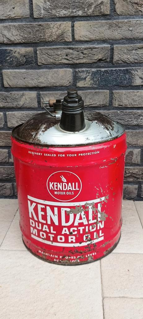 5 gallon Amerikaans KENDALL olie blik, Verzamelen, Blikken, Zo goed als nieuw, Ophalen of Verzenden