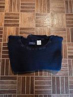 Dikke blauwe trui met bloemen, Kleding | Dames, Ophalen, Gedragen, Maat 38/40 (M), Blauw