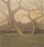Pros Bosteels (1881-1964): Hoevezicht (O/D, 76 x 84 cm), Ophalen of Verzenden
