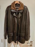 Leren jas maat 50 met afneembare pufferkraag, Ophalen of Verzenden, Zo goed als nieuw, Bruin