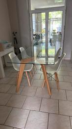 Table en verre style scandinave, Ophalen, Zo goed als nieuw, Glas