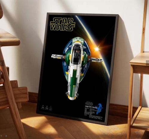 Lego Star Wars Jango Fett digitale poster, Verzamelen, Star Wars, Zo goed als nieuw, Ophalen