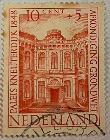 postzegel Nederland 1948 10 + 5 cent (NL0002), Postzegels en Munten, Postzegels | Nederland, Gestempeld, Na 1940, Ophalen of Verzenden