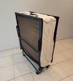 Vouwbed spiraal 1 persoon - Logeerbed met matras, Ophalen, Eenpersoons, Zwart, Zo goed als nieuw