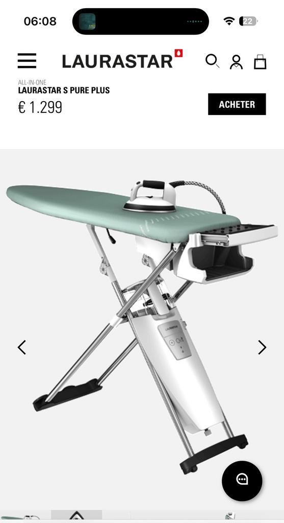 LAURASTAR S PURE PLUS - neuf non déballé, Electroménager, Fers à repasser & Planches à repasser, Comme neuf, Enlèvement