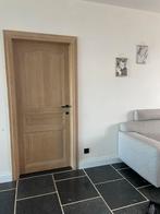 Twee volle eiken deuren al zandstraald, Doe-het-zelf en Bouw, Deuren en Vliegenramen, Ophalen, Binnendeur, Zo goed als nieuw, 200 tot 215 cm