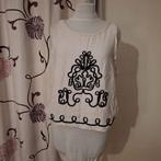 Debardeur beige avec deco au centre, Kleding | Dames, Topjes, Ophalen, Beige, Maat 42/44 (L), Zo goed als nieuw