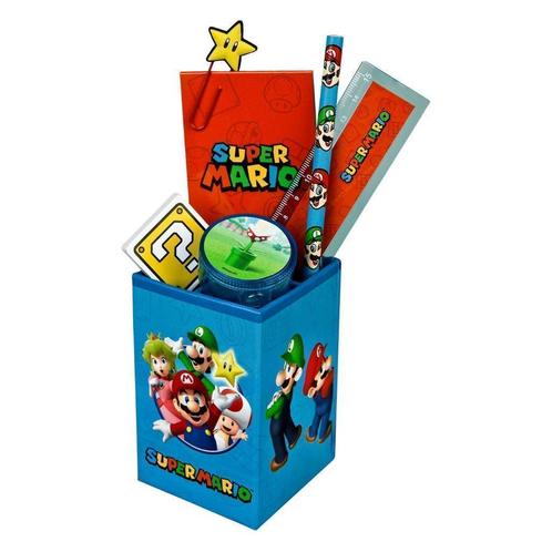 Super Mario Bureauset  - 7 delig, Enfants & Bébés, Enfants & Bébés Autre, Neuf, Enlèvement ou Envoi