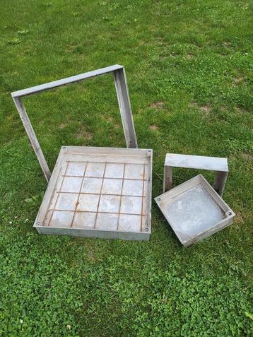 Putdeksels voor klinkers of tegels in alu beschikbaar voor biedingen