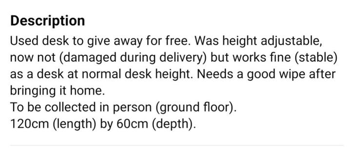 Gebruikt wit bureau, Huis en Inrichting, Bureaus, Gebruikt, Bureau, Ophalen