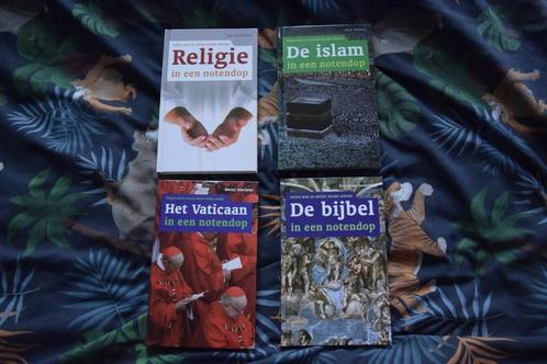 In een notendop reeks (4 delen over religie), Livres, Religion & Théologie, Comme neuf, Bouddhisme, Christianisme | Catholique