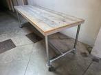 Bar-Eettafel,Tuin-Ateliertafel Maat - 300x97 H105, Huis en Inrichting, Tafels | Eettafels, Gebruikt, 200 cm of meer, Vijf personen of meer